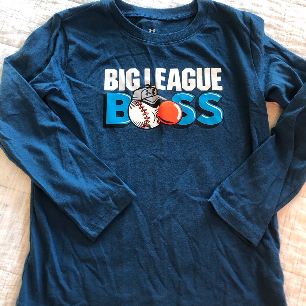 3/$15: Big League Boss Under Armour Long sleeve shirt, Size 5